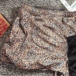 Victoria's Secret Leopard Print PJ Shorts - Tan and Black
